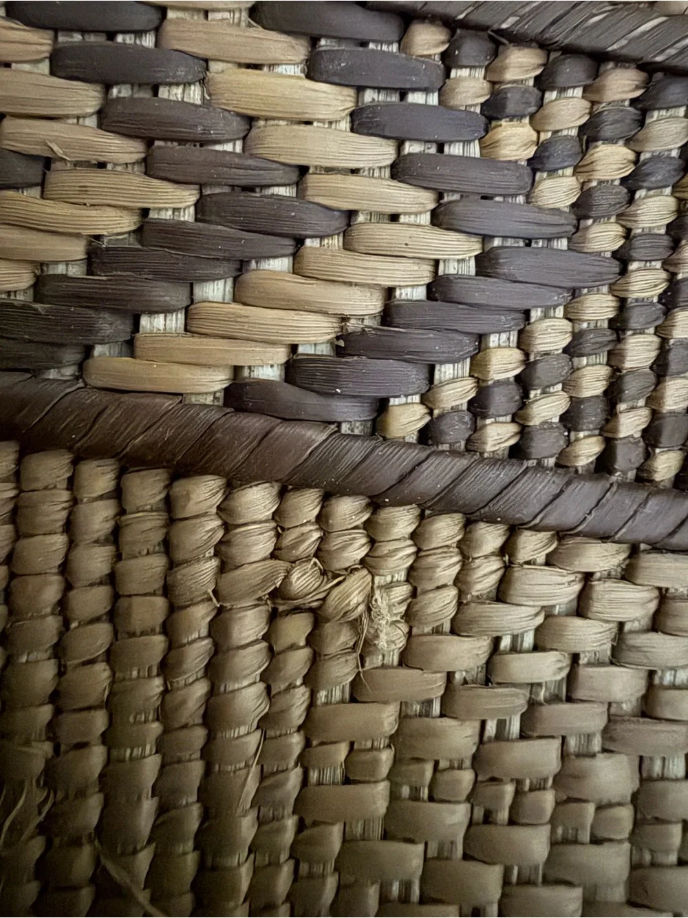 Boho Handwoven Gokwe Wicker Wall Baskets